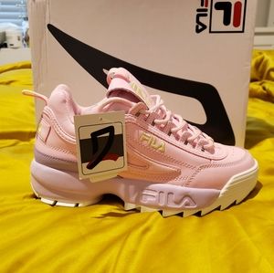 NWT Pink and Purple Fila Disruptor II